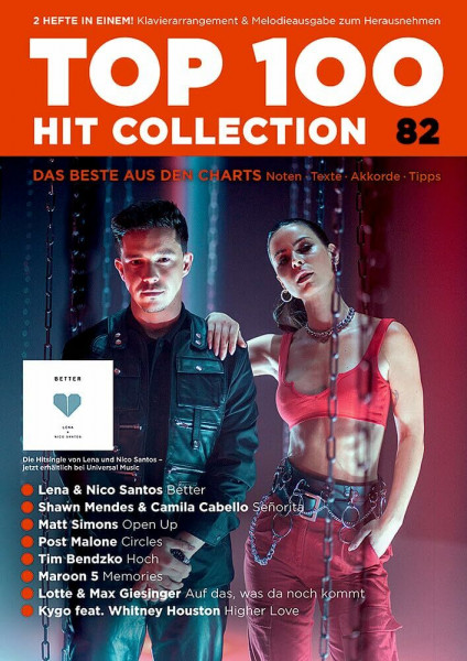 Top 100 Hit Collection 82: 8 Chart Hits: Senorita - Better - Memories - Hoch - Auf das, was da noch kommt - Circles - Higher Love - Open Up.. Band 82. Klavier / Keyboard. (Music Factory)