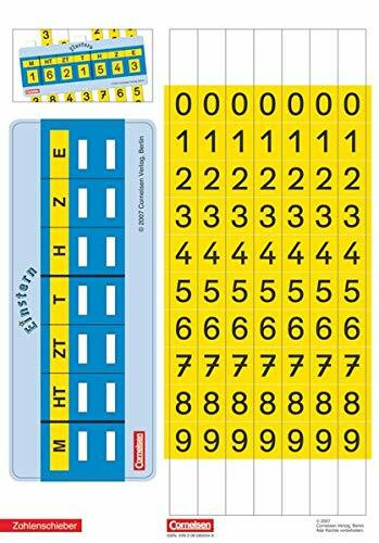 Einstern - Mathematik - Kartonbeilagen zu Ausgabe 2004 - Band 4: Zahlenschieber - Kartonbeilagen - 10 Stück im Beutel