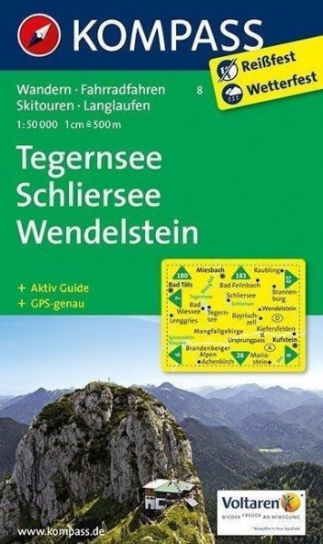 Tegernsee - Schliersee - Wendelstein 1 : 50 000