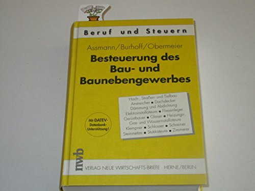 Besteuerung des Bau- und Baunebengewerbes