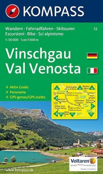 Vinschgau, Val Venosta 1 : 50 000