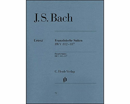 Französische Suiten BWV 812-817, Klavier: Urtext, mit Fingersatz