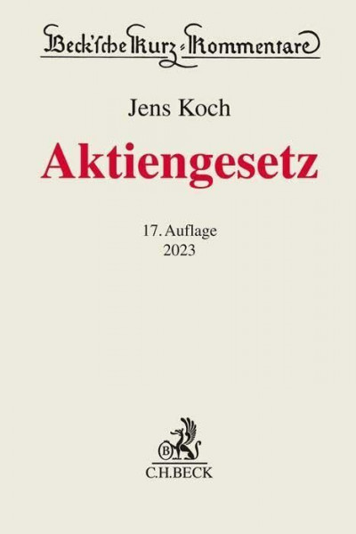 Aktiengesetz (Beck'sche Kurz-Kommentare)