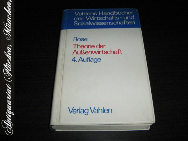 Theorie Der Außenwirtschaft