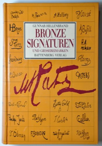Bronzesignaturen und Giessereimarken