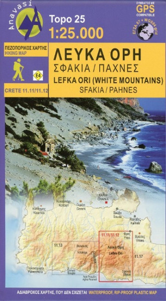 Lefka Ori (Weiße Berge) - Pachnes 1 : 25 000