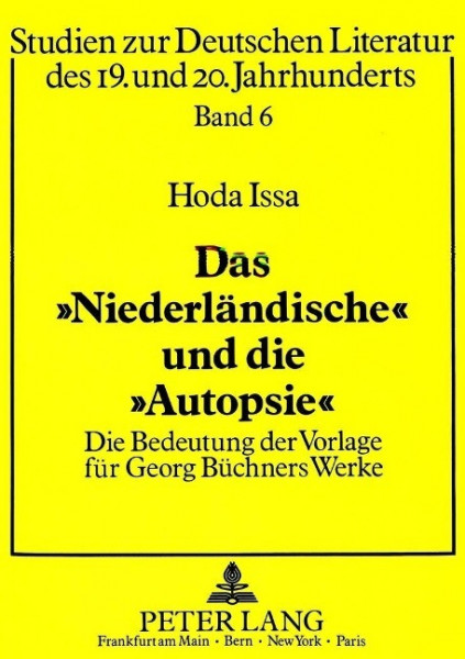 Das «Niederländische» und die «Autopsie»