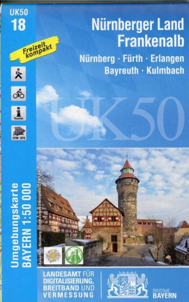 Nürnberger Land, Frankenalb 1 : 50 000 (UK50-18)