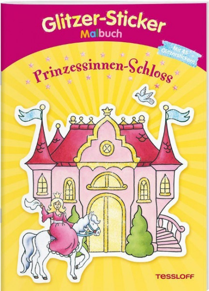 Glitzer-Sticker-Malbuch. Prinzessinnen-Schloss