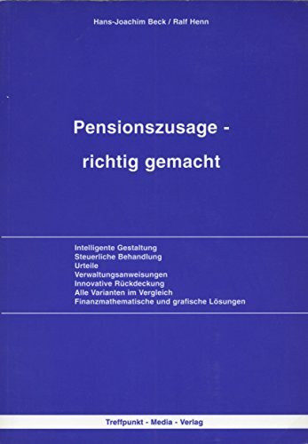 Pensionszusage - richtig gemacht