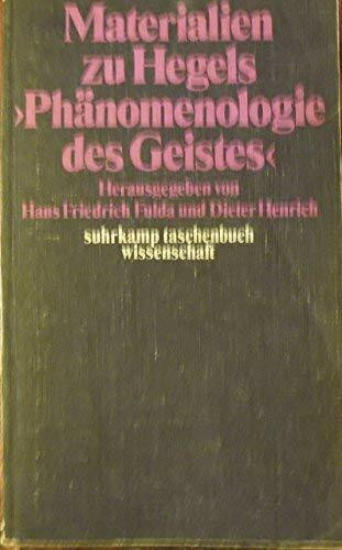 Materialien zu Hegels Phänomenologie des Geistes.