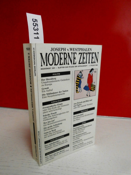 Moderne Zeiten II. Blätter zur Pflege der Urteilskraft. 2. Folge