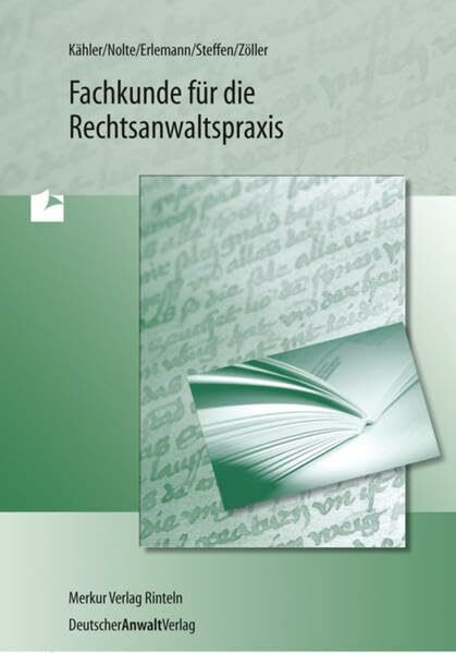 Fachkunde für die Rechtanwaltspraxis.