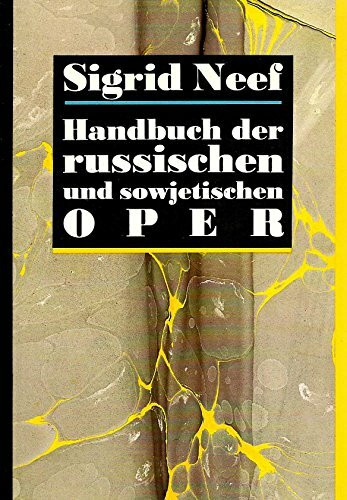 Handbuch der russischen und sowjetischen Oper