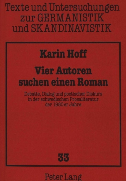 Vier Autoren suchen einen Roman