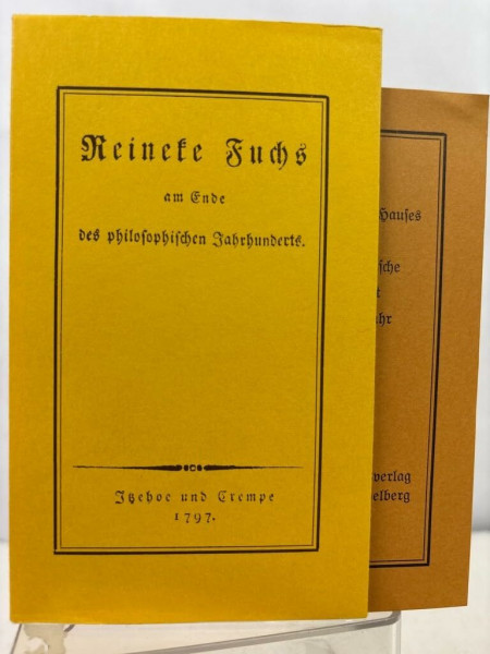 Reineke Fuchs am Ende des philosophischen Jahrhunderts. (Jahresgabe 1980/81)
