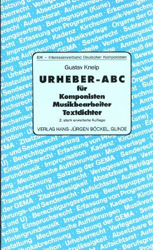 Urheber ABC für Komponisten, Musikbearbeiter und Textdichter