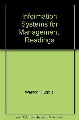 Information Systems for Management: Readings