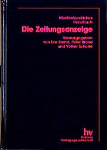 Medienkundliches Handbuch, Die Zeitungsanzeige