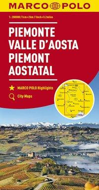 MARCO POLO Karte Italien 01. Piemont, Aostatal 1:200 000