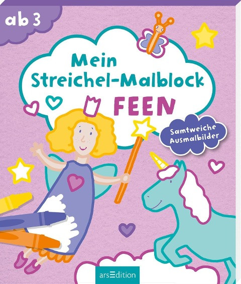 Mein Streichel-Malblock Feen