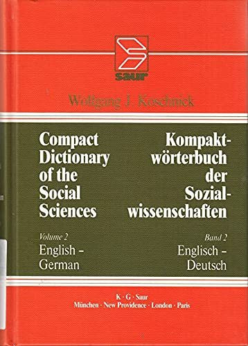 English - German: aus: Compact dictionary of the social sciences, 2