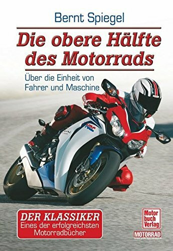 Die obere Hälfte des Motorrads