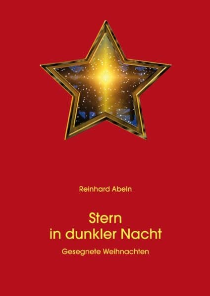 Stern in dunkler Nacht: Gesegnete Weihnachten