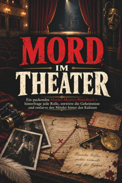 Mord im Theater - Ein packendes Murder-Mystery-Rätselbuch – hinterfrage jede Rolle, entwirre die Geheimnisse und entlarve den Mörder hinter den Kulissen