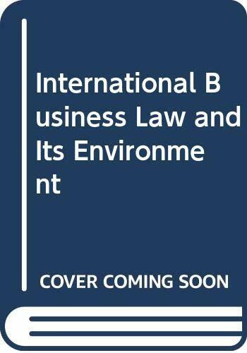 International Business Law and Its Environment