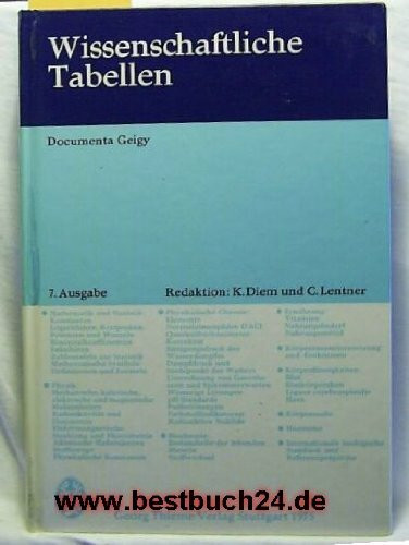 Wissenschaftliche Tabellen.