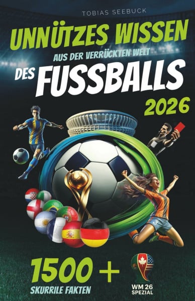 Unnützes Wissen aus der verrückten Welt des Fussballs: 1000 skurrile Fakten, kuriose Sprüche, Skandale, Pannen u.v.m. aus der Bundesliga und darüber hinaus. Inkl. Fragespiel für 2-6 Personen