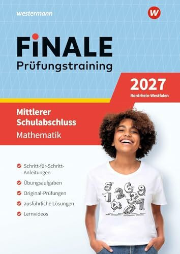 FiNALE - Prüfungstraining Mittlerer Schulabschluss Nordrhein-Westfalen: Mathematik 2027 Arbeitsbuch mit Lösungsheft und Lernvideos