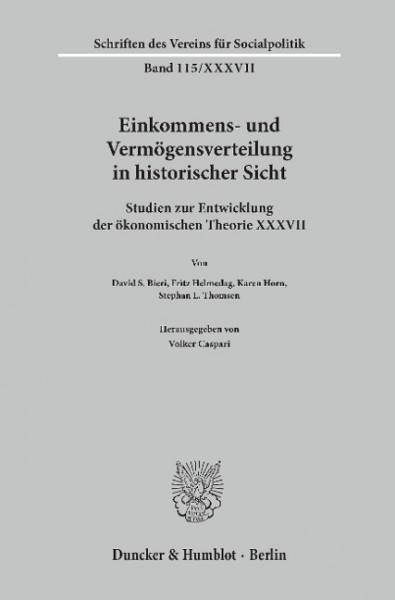 Einkommens- und Vermögensverteilung in historischer Sicht