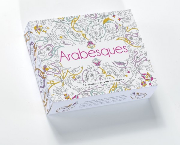 Arabesques: 12 Grußkarten mit 12 Umschlägen (Notecards)