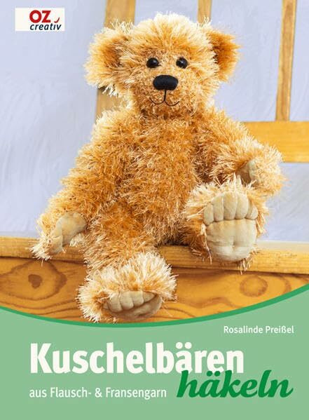 Kuschelbären häkeln: aus Flausch- & Fransengarn