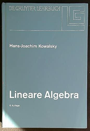 Lineare Algebra.