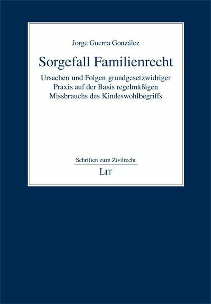 Sorgefall Familienrecht: Ursachen und Folgen grundgesetzwidriger Praxis auf der Basis regelmäßigen Missbrauchs des Kindeswohlbegriffs (Schriften zum Zivilrecht)