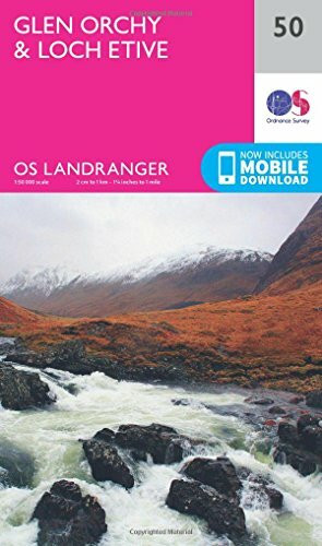 Glen Orchy & Loch Etive 1 : 50 000
