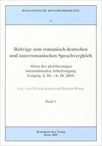 Beiträge zum romanisch-deutschen und innerromanischen Sprachvergleich