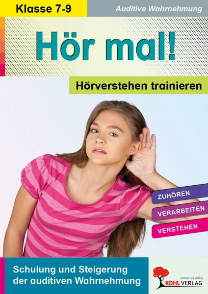 Hör mal Hörverstehen trainieren Klasse 7 8 9 Deutsch Sekundarstufe | Audiofiles Hörspiele Interviews Gedichte Sachtexte auditive Wahrnehmung | 96 ... und Wahrnehmungsübungen - mit Online Code