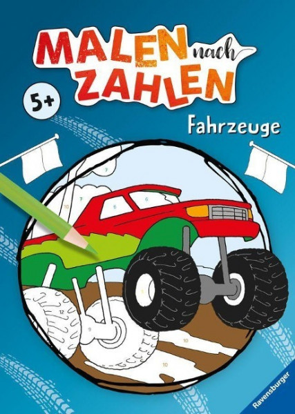 Malen nach Zahlen ab 5: Fahrzeuge