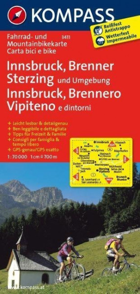 Innsbruck - Brenner - Sterzing 1 : 70 000