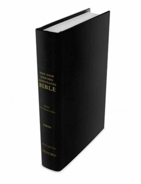 The New Oxford Annotated Bible: New Revised Standard Version, With the Apocrypha: Black Genuine Leather, Gilded Edges, Ribbon Marker