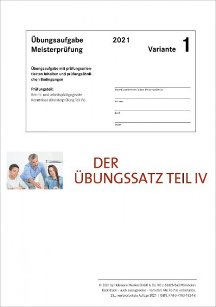 Der Übungssatz für Teil IV - Variante 1