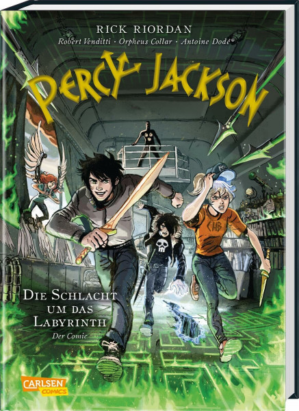 Percy Jackson (Comic) 4: Die Schlacht um das Labyrinth: Der Kinderbuch-Klassiker als Comic-Adaption für Jungen und Mädchen ab 12 Jahre über griechische Götter und Titanen (4)