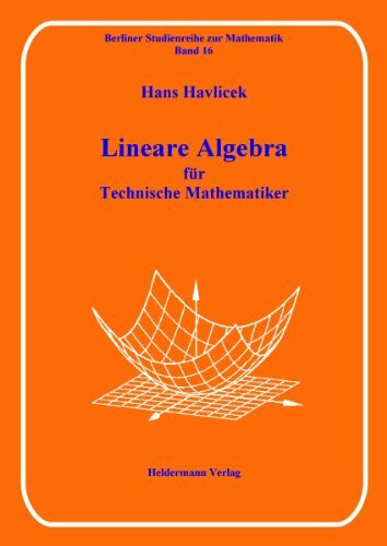 Lineare Algebra für Technische Mathematik: Vierte, korrigierte und erweiterte Auflage (Berliner Studienreihe zur Mathematik)