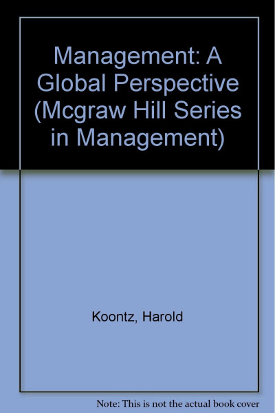 Management: A Global Perspective (MCGRAW HILL SERIES IN MANAGEMENT)