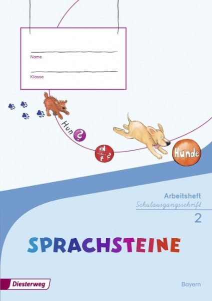 SPRACHSTEINE Sprachbuch 2. Arbeitsheft. SAS Schulausgangsschrift + Beilage Wörterkasten. Bayern