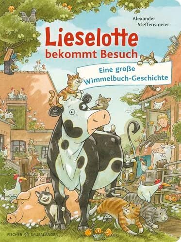 Lieselotte bekommt Besuch: Eine große Wimmelbuch-Geschichte | Buntes Wimmelbilderbuch für Kinder ab 2 Jahren: Suchspaß auf dem Bauernhof (Wimmelbücher von... Lieselotte bekommt Besuch: Eine große Wimmelbuch-Geschichte | Buntes Wimmelbilderbuch für Kinder ab 2 Jahren: Suchspaß auf dem Bauernhof (Wimmelbücher von Kuh Lieselotte, Band 3)